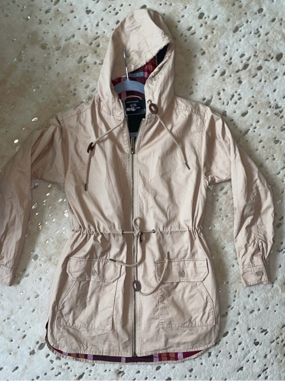Drop Dead Steel City Beige Jacket w/ Tartan Lining 4